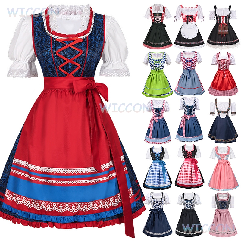 Beer & Wine Grab - 2025 New Oktoberfest Dirndl Dress Plus