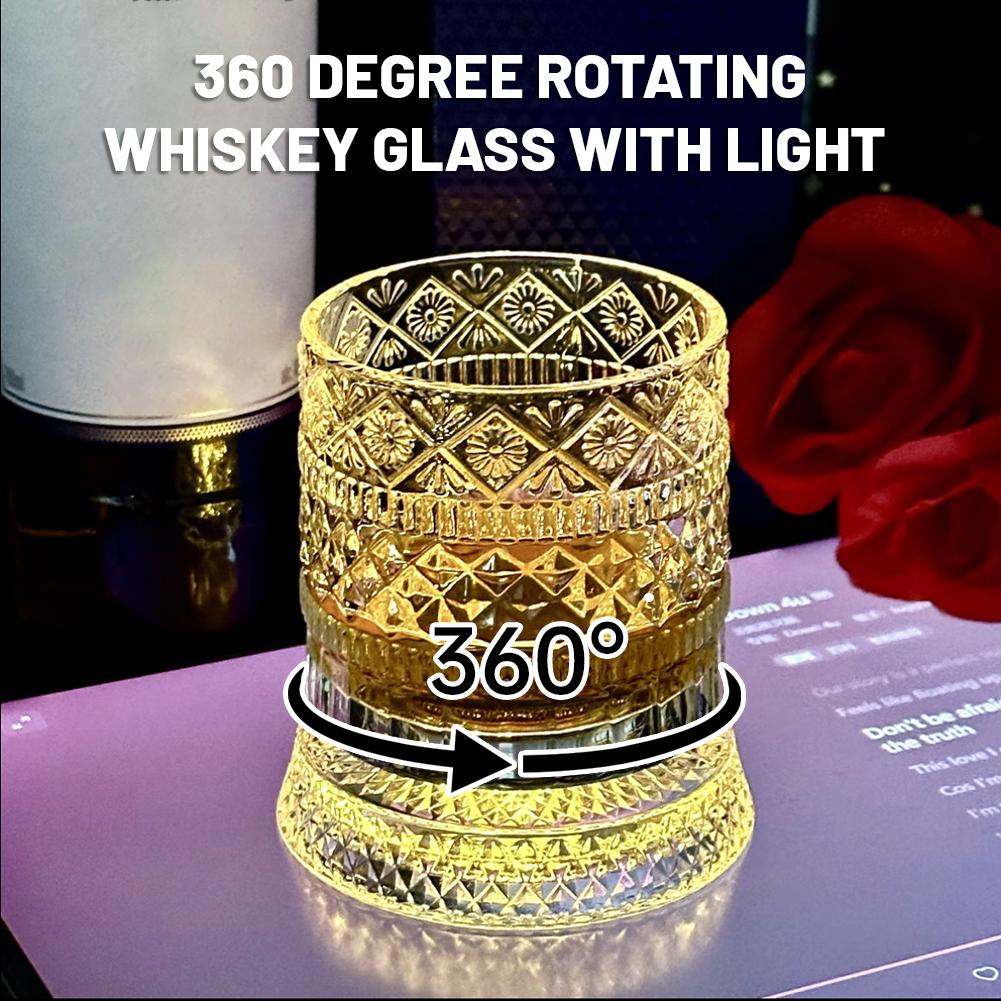 Wine Beer And Liquor - Rotating Whiskey Glass Creative Crystal Beer