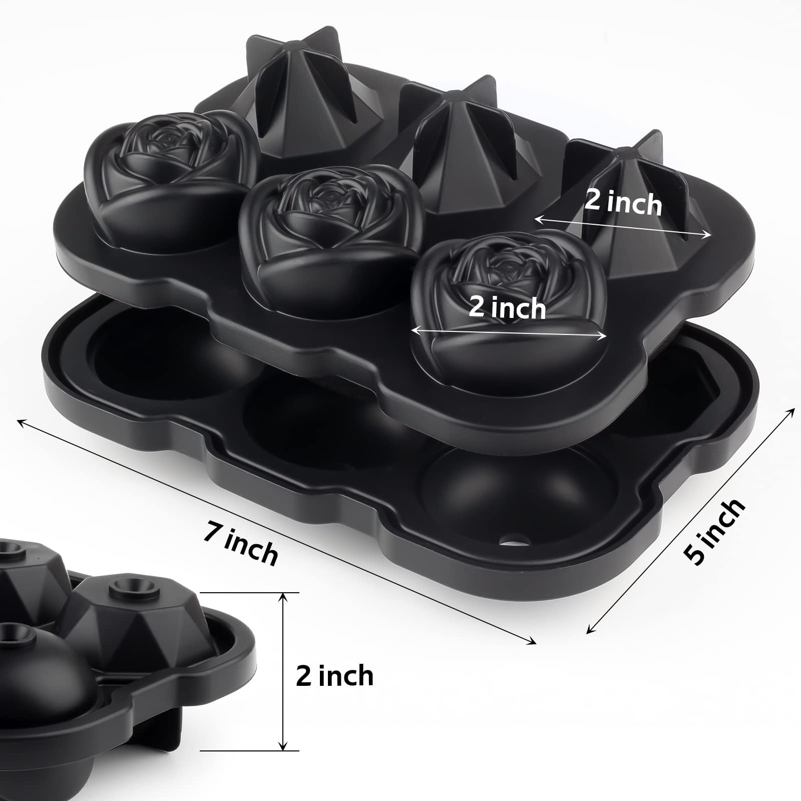Diamond Rose Shape Ice Cube Tr - огляд і ціна Wine Beer And Liquor