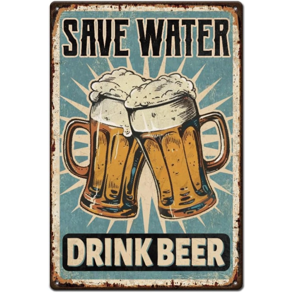 1 pc Beer Metal Sign Bar Tin S - огляд і ціна Wine Beer And Liquor