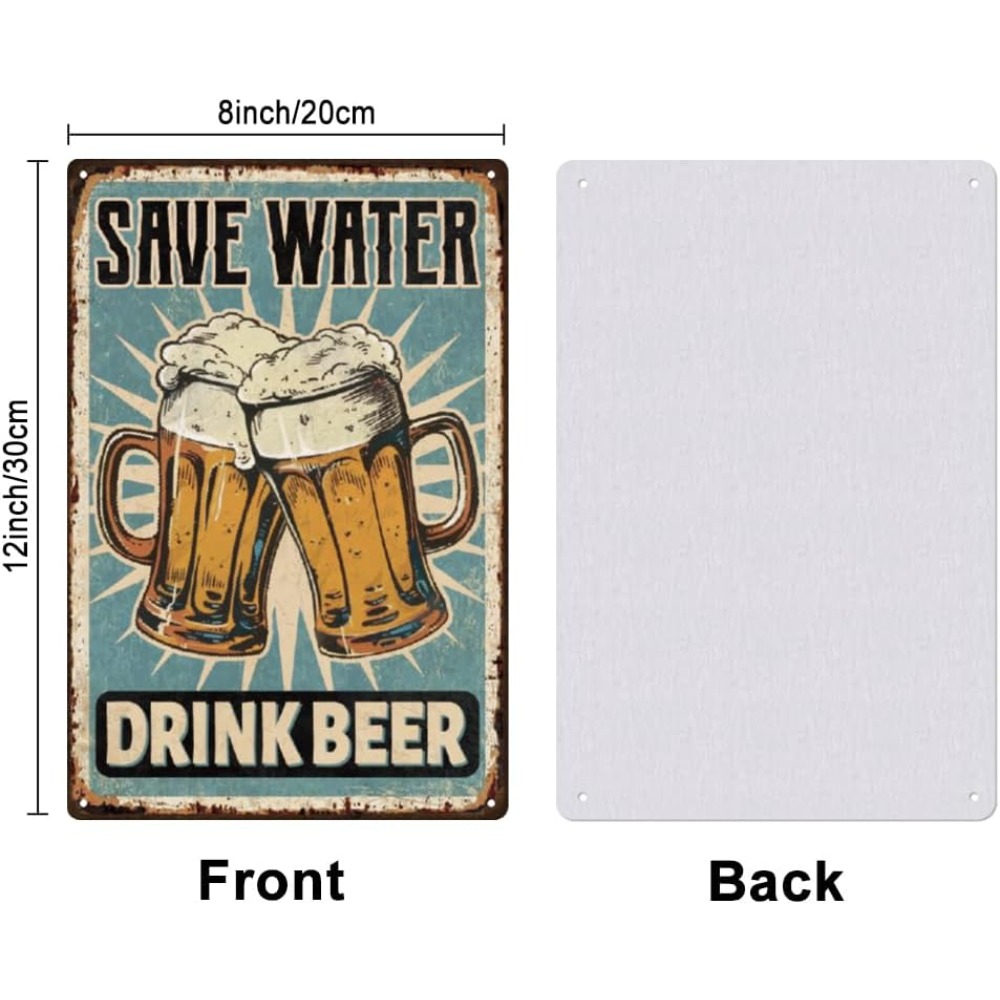 1 pc Beer Metal Sign Bar Tin S - огляд і ціна Wine Beer And Liquor