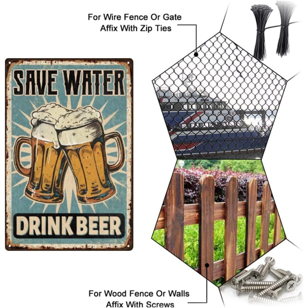 1 pc Beer Metal Sign Bar Tin S - огляд і ціна Wine Beer And Liquor
