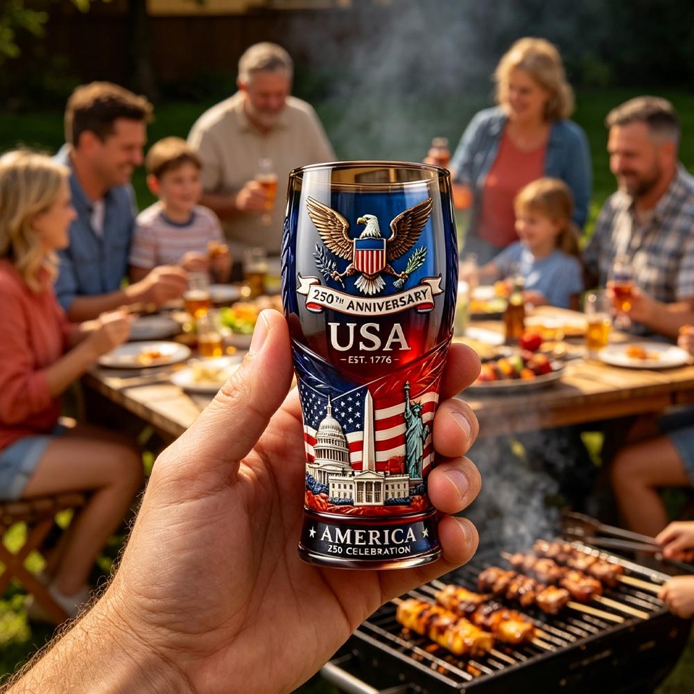 USA 250th Anniversary Beer Gla - огляд і ціна Wine Beer And Liquor