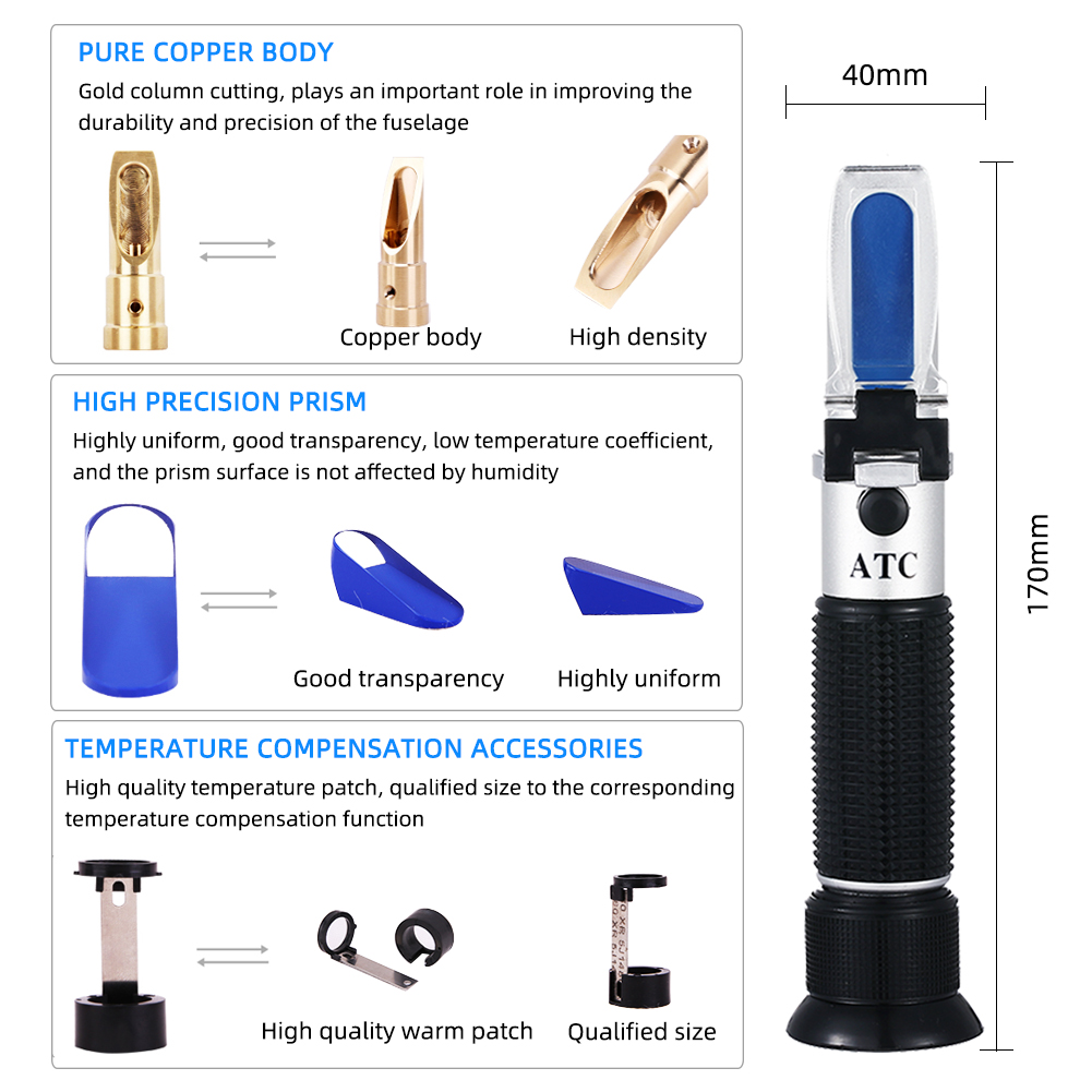 Refractometer Beer Wort Dual 0 - огляд і ціна Wine N Beer