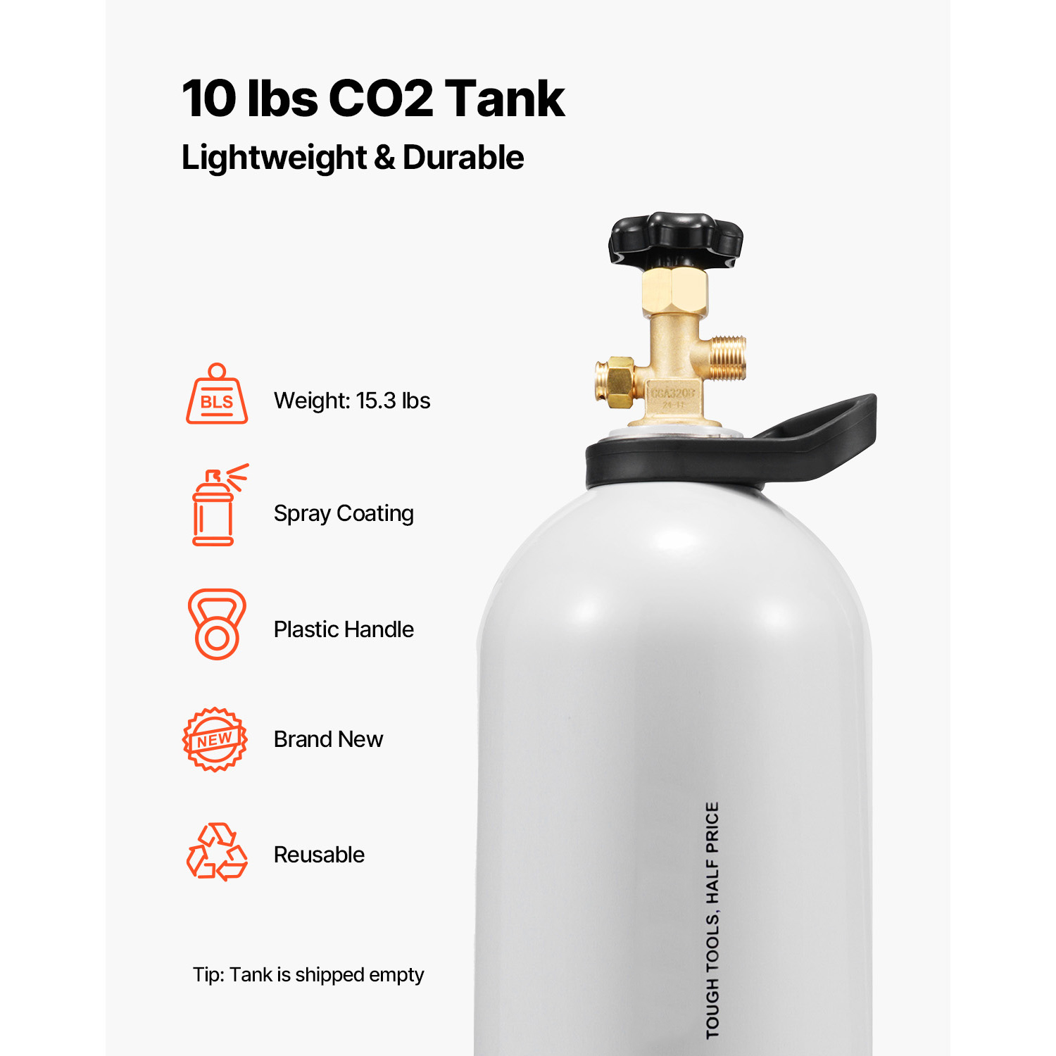 SucceBuy CO2 Tank 10 lbs New A - огляд і ціна Beer & Wine Grab